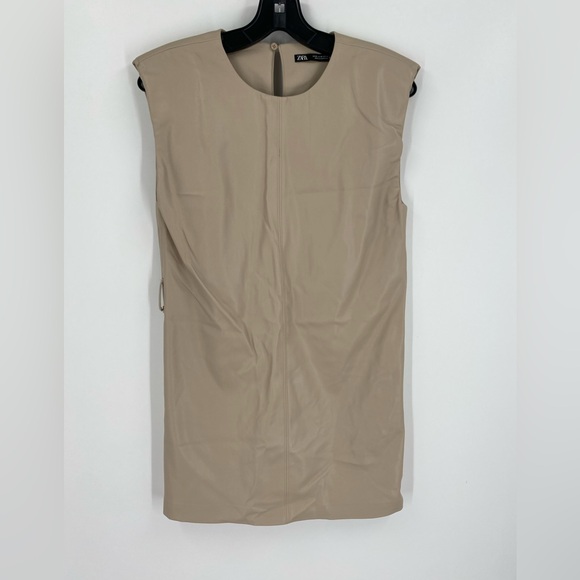 Zara Dresses & Skirts - Zara Tan Mini Dress